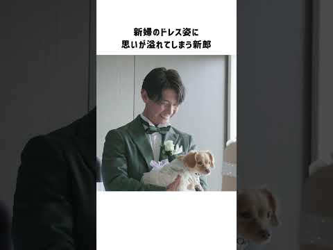 【ファーストミート】美しすぎる新婦を見た新郎の反応にキュン💓#結婚式#shorts