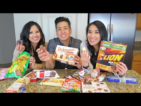 Trying SNACKS from GERMANY PART 2... Chocolate with Alcohol?!