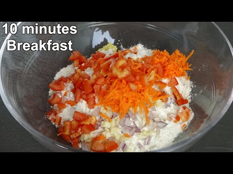 10 Minutes Potato Breakfast with Vegetables | Easy Potato Recipe | Potato Crepe