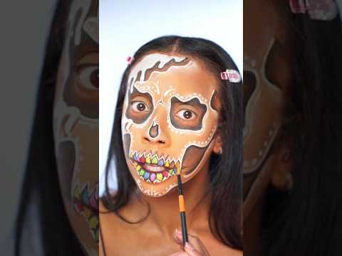 Gingerbread Skull Makeup Tutorial 🍪💀