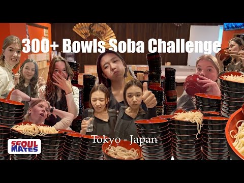 We Tried Japan’s INSANE All-You-Can-Eat Noodle Challenge! (300+ bowls of Soba)