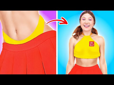 COOL CLOTHES HACKS | Getting Ready with Us for a School Party by 123 GO!