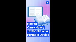 How to Carry Heavy Textbooks on a Portable Device #short #studyblog #unistudent