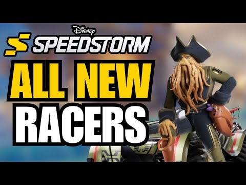 ALL Pirate Racers Revealed for Season 9 of Disney Speedstorm! | First Look at Davy Jones