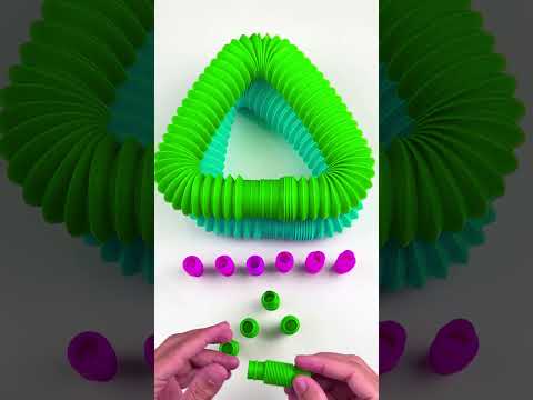 Big 🆚 Mini POP-TUBE #satisfyingvideos #relaxing #oddasmr #poptubesounds #creative #diy #toys