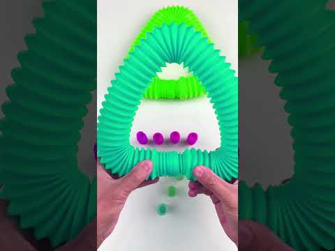 Big 🆚 Mini POP-TUBE #satisfyingvideos #relaxing #oddasmr #poptubesounds #creative #diy SEVEN! 7️⃣