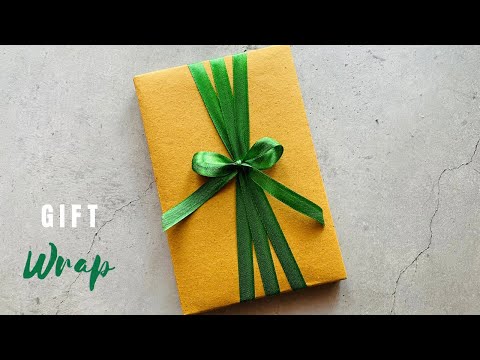 Easy Way to Wrap a Ribbon on a Gift Box | How to Wrap a Gift with Ribbon Easy #giftwrap