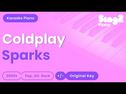 Coldplay - Sparks (Piano Karaoke with Visualiser)