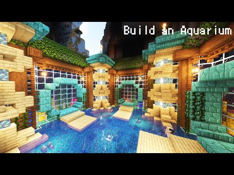 【マイクラ建築】自然の中に緑あふれる水族館を作る - Build an aquarium - 春夏秋冬の街作り 【Minecraft】【マインクラフトサバイバル】