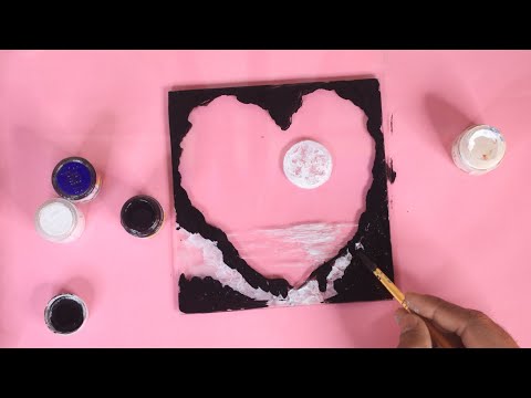 Easy Glass painting scenery drawing , simple but amazing painting