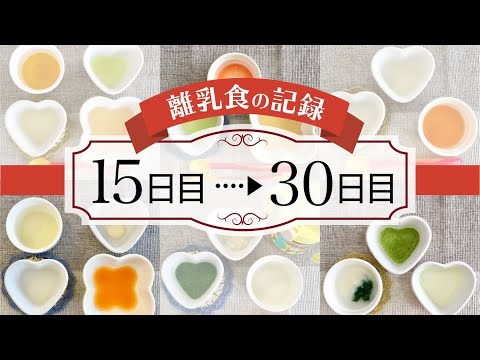 【離乳食の記録】15日目〜30日目（離乳食初期・ゴックン期）