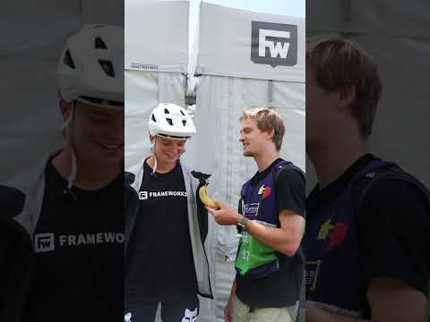 What do World Cup DH racers have for breakfast? Val Di Sole WC - Banana Interviews