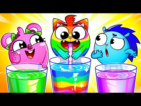 Rainbow Juice Song 🌈 Colors Song | Funny Kids Songs 😻🐨🐰🦁And Nursery Rhymes by Baby Zoo