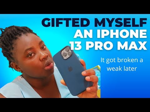 I gifted  myself an iPhone 13 Pro max and it got broken a weak later + giveaway winner