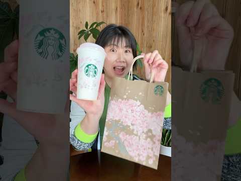 スタバ新作の桜リユーザブルカップが可愛いすぎる🌸✨スプリング シーズン ブレンドも飲んでみた☕