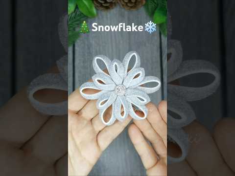 Art Christmas Snowflake ❄️🎅 Christmas DIY ❄️ Snowflake from foamiran