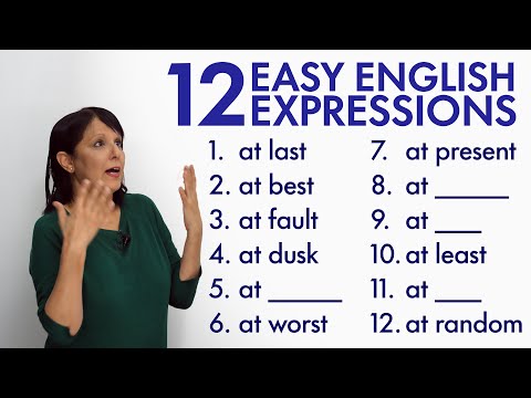 12 Easy English Expressions with “AT”