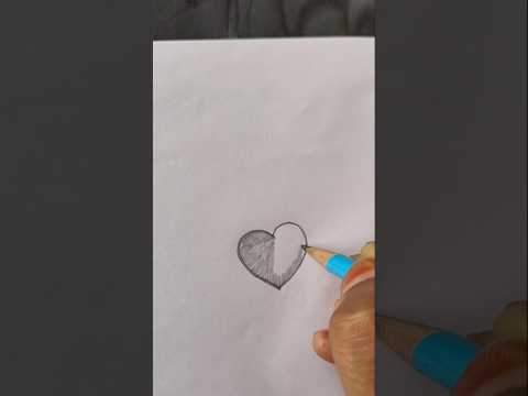 Heart sketching #drawing #ytshorts #viralshort #shortvideo #diy #shortsfeed #trending #heart #shorts