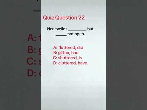 Quiz Question 22 #englishgrammar #englishquizchannel #grammarbasic