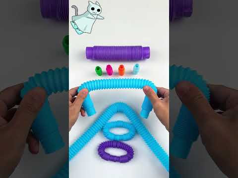 Big 🆚 Mini POP-TUBE #diy #creative #satisfyingvideos #toys #relaxing #oddasmr #poptubesounds