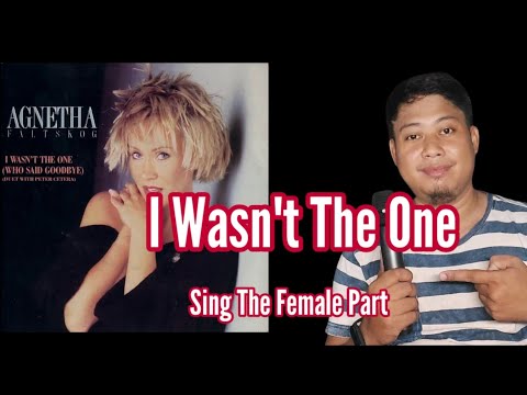 I Wasn't the One - Agnetha Fältskog and Peter Cetera -Karaoke - Male Part Only