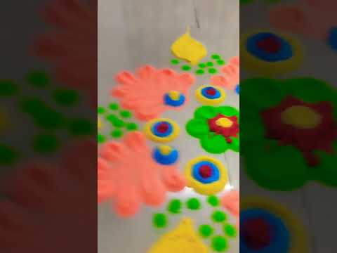 # rangoli design # simple design# trending video # trending shorts # viral video # 🥰