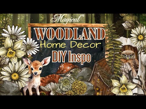 THRIFT FLIP WOODLAND DIY PROJECTS MIXED MEDIA