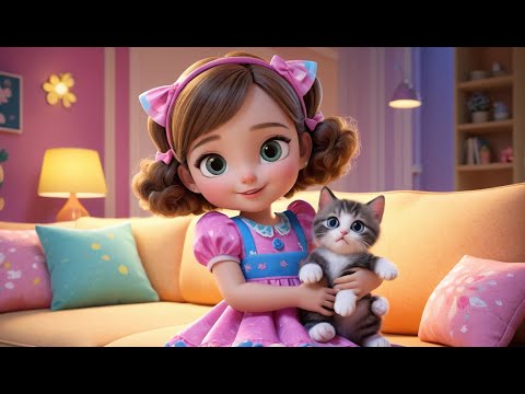 Emma Had a Tiny Cat Rhyme Song | Popular Nursery Rhyme & Lyrics for Kids | Educational Kids Songs