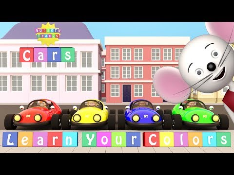 Learn Your Colors, Cars | New in 3D | NurseryTracks