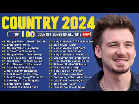 Country Music 2024 - Morgan Wallen, Luke Combs, Brett Young, Kane Brown, Luke Bryan, Chris Stapleton