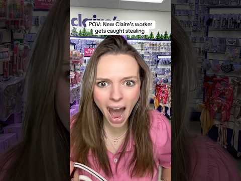 POV: new Claire’s worker gets caught stealing (part 2) #pov #povcomedy #claires #earpiercing #povs