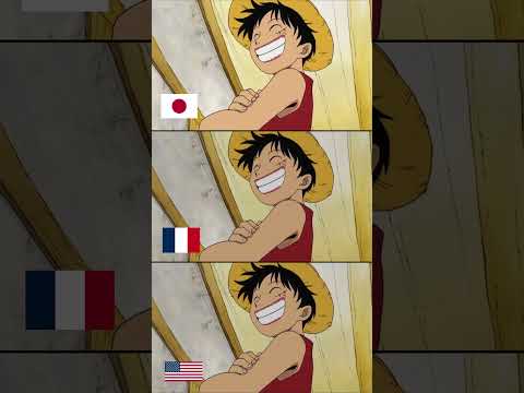 #shorts 俺はモンキー・D・ルフィ！3ヶ国語の吹替版！「ONE PIECE」