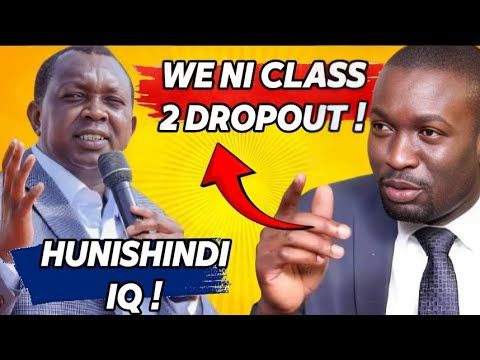 SUDI tries to hit a COMEBACK on SIFUNA for saying "HE IS A CLASS 2 DROPOUT" on NATIONAL TV!!