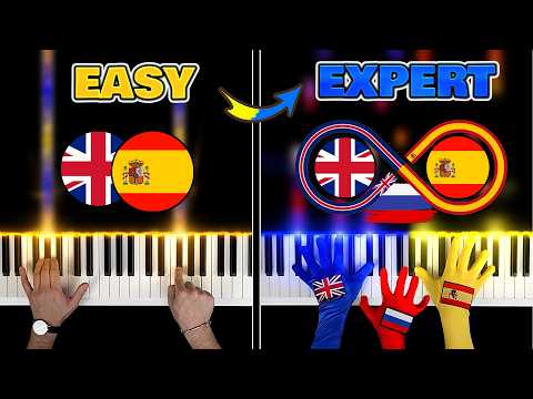 English or Spanish? but in 5 levels of PIANO