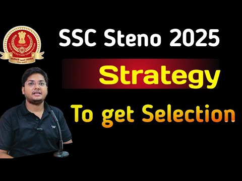 SSC STENO 2025 Strategy l how to prepare for ssc steno exam