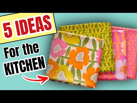 5 EASY AND CHEAP SEWING IDEAS FOR THE KITCHEN | EASY SEWING PROJECTS