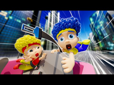 Safety Seat with New Heroes | D Billions Kids Songs