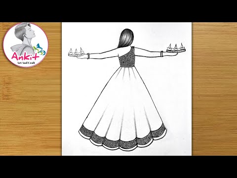 Beautiful Diwali Drawing Easy/ Diwali Festival Scenery Drawing  Easy For Beginners