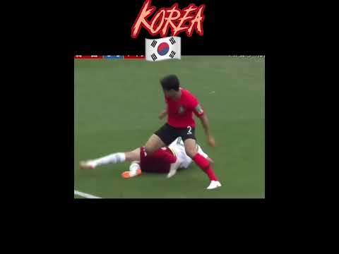 Japan vs South Korea :Differences in soccer fouls#soccer #funnyvideo #funny #fypシ #japan #southkorea