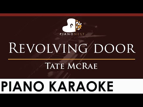 Tate McRae - Revolving door - HIGHER Key (Piano Karaoke Instrumental)