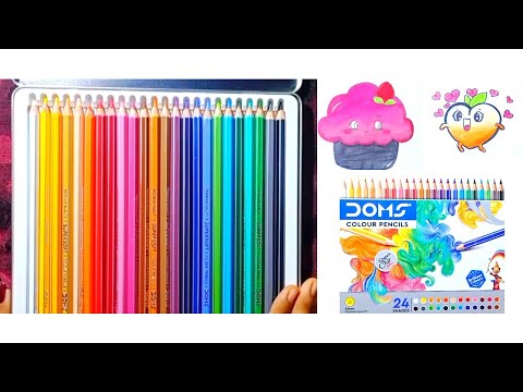 Doms supersoft color pencil unboxing #domspencilcolorreview