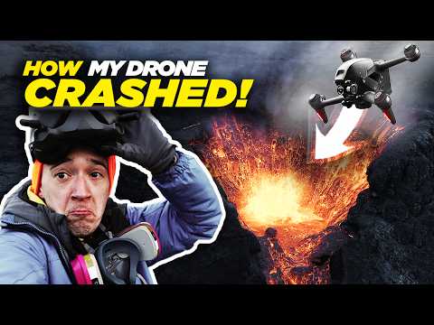 HOW MY DRONE CRASHED INTO A VOLCANO | Iceland Volcano Eruption