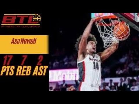 Asa Newell 17pts 7reb vs Kentucky Wildcats