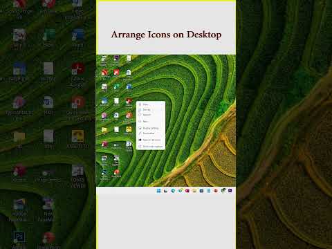 Arrange icons on Laptop screen #windows #computer #tech #technology