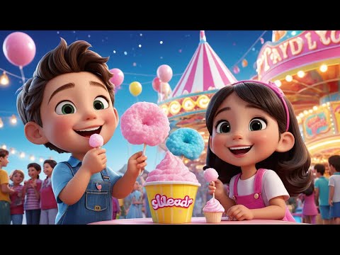 Cotton Candy, Cotton Candy, Sweet and Light Rhyme Song for Kids | Educational Kids Songs