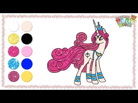 How to Draw Princess Amore | My Little Pony (MLP) | Easy Drawing and Coloring for Kids