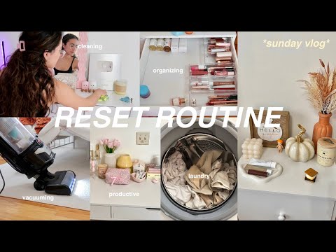 monthly RESET ROUTINE 🫧 clean motivation, getting my life together, organizing my room