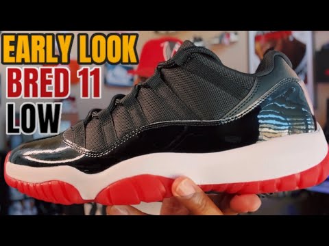 EARLY LOOK AT THE AIR JORDAN 11 LOW BRED IS THIS A MUST COP ??  ( 3RD PARTY REVIEW )