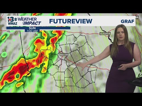 WATCH: Meteorologist Ansley Parker tracks potential severe weather as storm forms to our west