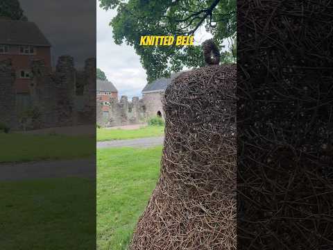 A knitted bell from flowers ##gardenscapes #england #travelvlog #walking #garden